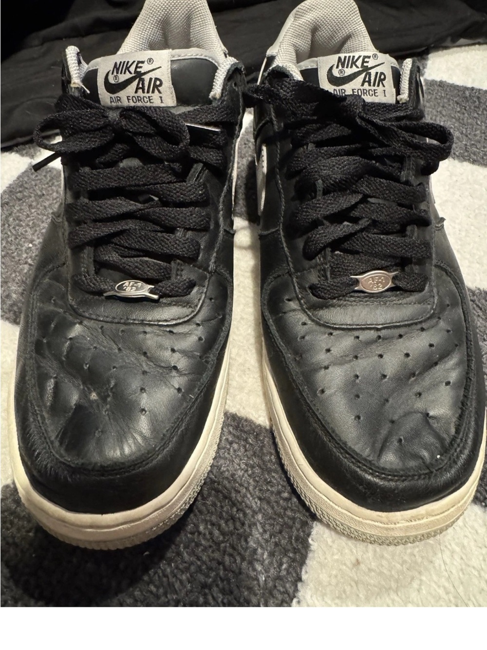 Nike Air Force 1 Men's Sneakers - Black and White